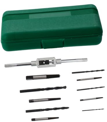 Veemoon Kit Doutils De Haute Qualité 11 Pièces/boîte Ensemble Dextracteurs De Vis Endommagées Extracteur De Boulons Cassés Porte-embout Pour Réparation De Machines