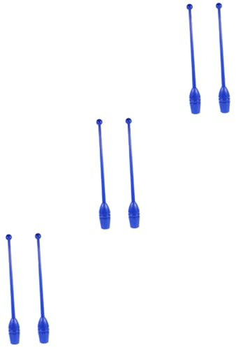BESPORTBLE Lot De 3 Bâtons De Gymnastique Artistique pour Adultes 48 ​​Pouces Couleurs pour Événements 2 Pièces X 3