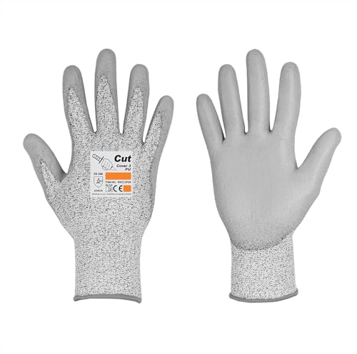 PSA Schnittschutzhandschuhe Arbeitshandschuhe Garten Cut Cover PU Gr. 7-11
