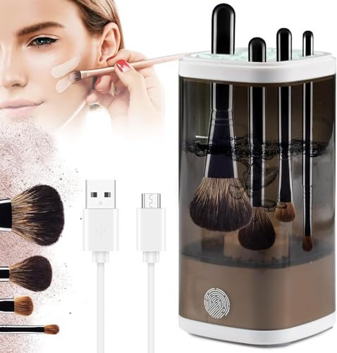 Elektrischer Pinselreiniger für Make-up, Leicht zu Bedienen Makeup Brush Cleaner für Pinsel & Kosmetikwerkzeuge, eeignet für die meisten Größen von Make-up-Pinseln