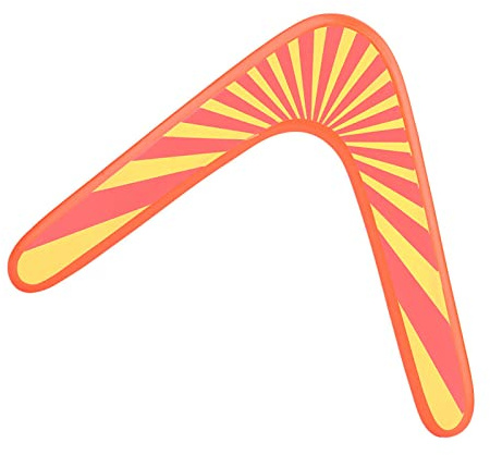 BOROCO Boomerang de Retour en Bois Boomerang Classique en Forme de V Jeux de Plein Air Jouet de Sport