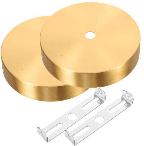 Artibetter Deckenbaldachin Für Kronleuchter Pendelleuchtensockel Deckenleuchte Abdeckplatte Wandlampenhalterung Diy Montageplatte Für Wohnzimmer Und Schlafzimmer 3.82X3.82X0.71in 2 Stück