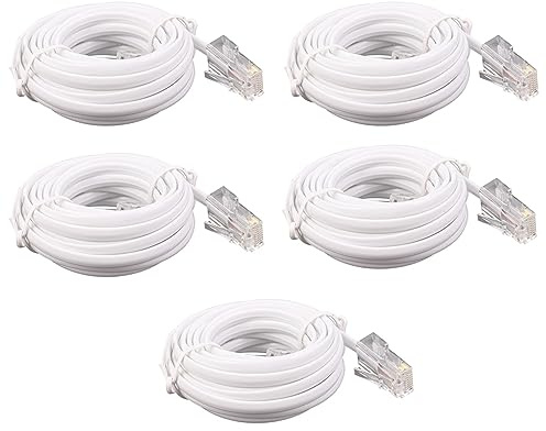 Giwnhvx 10X RJ11 6P4C a RJ45 8P4C cavo di prolunga modulare telefono Internet 3 metri