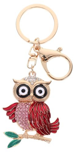 VALICLUD Cute Owl Schlüsselanhänger Mit Funkelnden Strasssteinen Cartoon Tier Für Handtasche Geldbörse Und Auto Legierungsdesign Geschenkidee