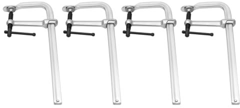 HAUTFENM 4 Pack Clamps, Welding Clamps Bar Clamps Set Metal Welding Clamps Depth, Heavy Duty Clamps Woodworking Clamps