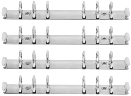 JOINPAYA Lot de 4 Classeurs à Feuilles Mobiles A6 6 Trous Clips Métalliques Classeur Créatif pour Scrapbooking et Fournitures Scolaires Rangement Pratique pour Bureau et Étudiants