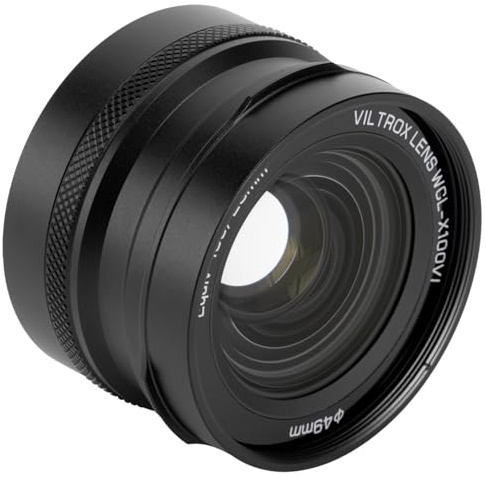 VILTROX WCL-X100VI Wide Conversion Lens for Fuji X100 Series Camera, 0.8X Wide Angle Auto Recognition Lens for Fujifilm X100VI, X100V, X100F, X100S, X100 Cameras