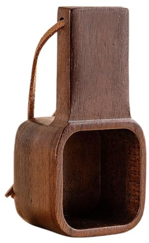 SHINEOFI Cuchara Medidora de Café de Madera de Nogal 1 Pieza, Pala para Polvo y Cucharadas de Café, Mango Corto para Medición Precisa en Hogar, Hornear y Preparación de Bebidas