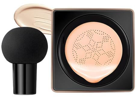 Täckpenna för ansiktet – fuktgivande bas, makeup foundation med svampformad applikator | För mörka ringar, mogna kvinnor, flickvän, samt för dejting och