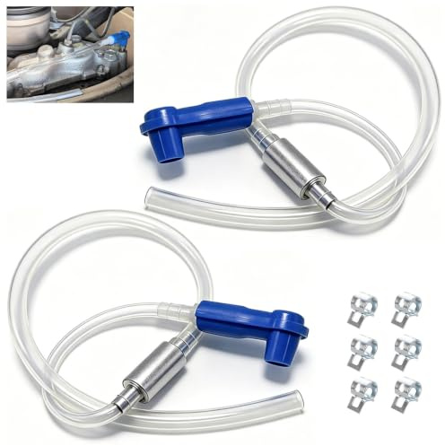 Techchii 2 Set Universal Brake Bleeder Hose Kit, Brake Bleeding Hose