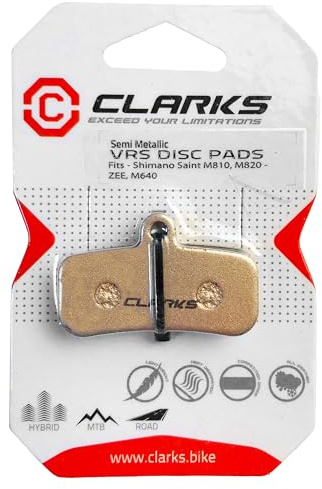 Clarks Cycle Systems Disc Brake Pads, Compatible with Clarks M4 & Shimano XTR, Deore XT, SLX, Saint, Zee