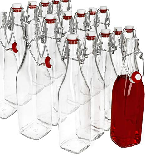 24er Set Glasflaschen Serie Swing mit Bügelverschluss 0,50 Liter