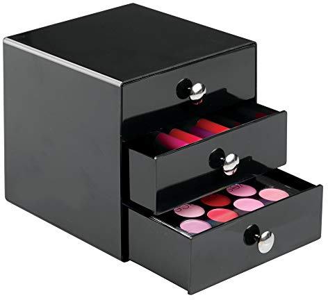 iDesign, Organizador de 3 cajones, Negro
