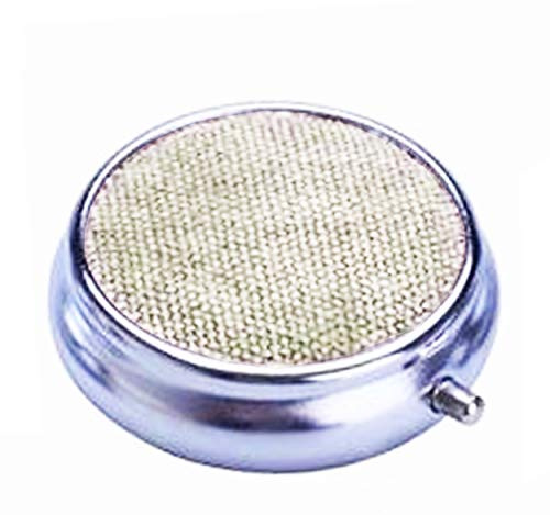 ECO Taschen ASCHENBECHER Jeans Ø5cm mit Deckel Metall rund Reiseaschenbecher Mini Taschenaschenbecher Ascher Reise Outdoor 89 (Creme)