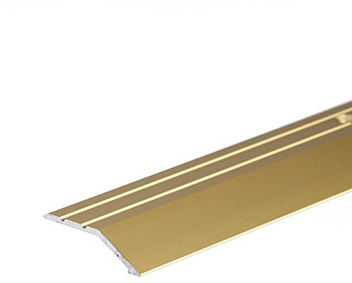 IANPAV Screw Anodised Aluminium Door Floor Bar Edge Trim Threshold Ramp 900mm x 40mm A11, Gold
