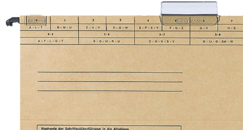 Elba 100552080 Sichtreiter vertic (zur Kennzeichnung von ELBA Hängeregistraturen) Beutel mit 50 Stück, farblos