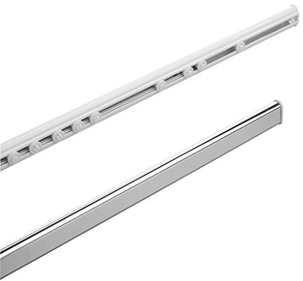 Spirella Deckenstütze zur Duschvorhangstange Suprise Weiß 60cm Aluminium