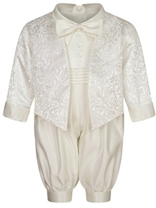 Lucas, tutina da battesimo color avorio Ivory 9-12 Mesi