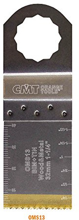 CMT OMS13-X5 5 LAME MULTIFUNZIONE PER FEIN SUPERCUT E FESTOOL VECTURO PER TAGLIO LEGNO-METALLO BIM+TIN 32x40mm 18TPI