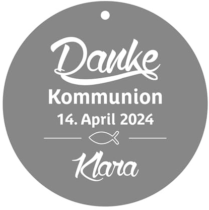 Geschenkanhänger Tags Etiketten Danke Kommunion Konfirmation Taufe