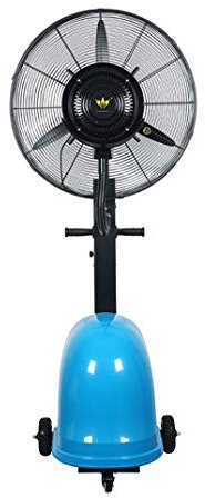 Ventilatore Oscillante a Piantana Umidificator Ventilatore di nebulizzazione esterno oscillante verticale - Grande raffreddamento industriale a spruzzo Ventilatore industriale a 3 velocità Impostazion