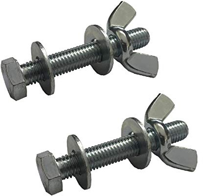 25 x Set Screw Bolts M5 x 25mm, Washers & Wing Nuts,