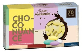 Confetti MAXTRIS CHOCO NUANCE colore GIALLO cioccolato fondente 1KG