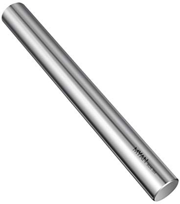 Mattarelli Di spessore in acciaio inox Mattarello domestici Grande Dumpling pelle di cottura Strumenti Mattarello (Size : 70 * 3.2cm)