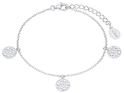 s.Oliver Armband 925 Sterling Silber Damen Armschmuck, 16+4 cm, Silber, Kommt in Schmuck Geschenk Box, 2027557