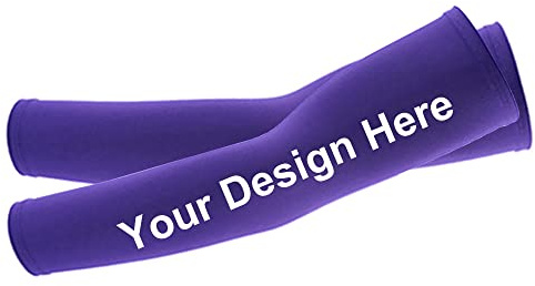 TopTie Personalizado Mangas para Brazos Manguitos Bicicleta y Running Manguitos Ciclismo Protectora Solar de Brazo de Voleibol, Fútbol, Baloncesto Hombres y Mujeres 1 par