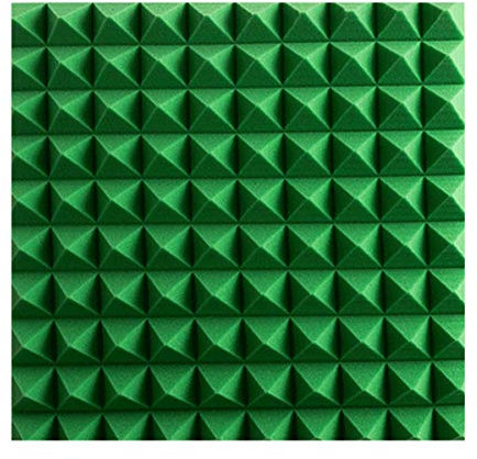 PHONME Mousse de Panneaux acoustiques 50x50x5cm（10 pièces） Eponge Mousse Insonorisée Traitement Acoustique pour Home Studio (Color:Vert)