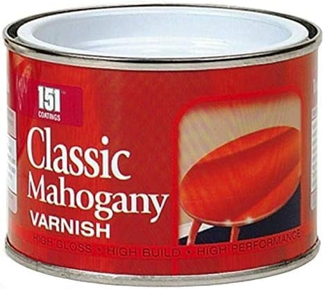 PEBBLE HUG 1X 151 Coatings Classic Mahogany Varnish Paint Home DIY Wood Protector 180ml Tin, Quick Drying Wood Satin, Versatile Usage (Pack of 1)