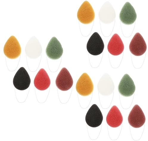 minkissy 18stücke Teiliges Natürliche Gesichtsreinigungsschwämme Für Sanfte Gesichtsreinigung Und Peeling Für Empfindliche Haut Hypoallergen Farbenfroh