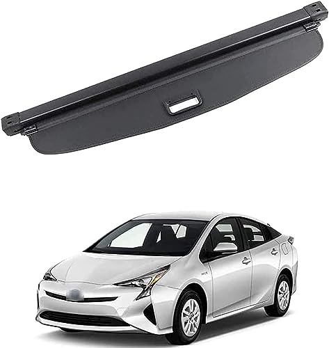 PAKJEL für Toyota Prius 2016 2017 2018 2019 Auto Laderaumabdeckung Kofferraumabdeckung Rollo Einziehbare Kofferraum Schutz Abdeckung Cargo Cover,Autozubehör.