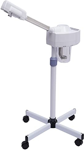 Professioneller Gesichtsdampfer Gesichtssauna Facial Steamer | Nano-Ionen-Heißnebel | PTC Heiztechnologie | Weiß | Für Schönheitssalon und Heimgebrauch