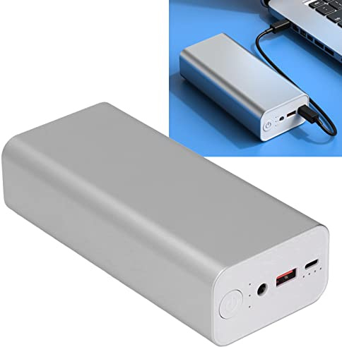 Topyond Power Bank PD Cargador Portátil De Carga Rápida Power Bank, Accesorios De Viaje, 65W 30000mAh Gran Capacidad Aleación De Aluminio Shell Interfaz DC Cargador Portátil para Teléfono PC