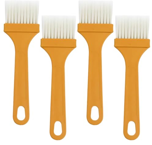 UCUNJIA pennello cucina,pennello da cucina,pennello per olio,4 pezzi, uniformemente distribuiti, resistenti, adatti per carne, pasticceria, torte, dessert