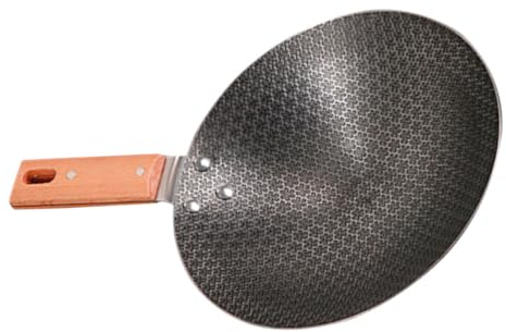 VINTORKY Wok Fer Traditionnel Poêle Antiadhésive Pour Cuisine Et Camping Ustensile Pratique Pour Bbq Légumes Et Viandes