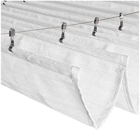 Kanduo Versenkbare Pergola-Abdeckung Einziehbare Wellenmarkise for Terrasse, Veranda, Pergola, Wintergarten, Dachmarkise im Freien for UV-Sonnenschutz Einziehbare Wellenmarkise(1.7x7.2m)