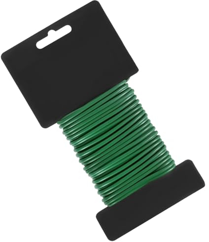 Teegxddy Gartendraht,1 Stück bindedraht,2.5 mm x 10 m Pflanzendraht Gartendraht,draht Garten mit Gummi ummantelt pflanzendraht gummiert zum Sichern und Stützen von Tomaten, Blumen, Pflanzen