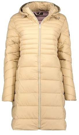 Geographical Norway Bealize Lady - Chaqueta a prueba de viento para mujer, chaqueta de manga larga para mujer, abrigo de lluvia y senderismo, temporada de primavera, verano, otoño e invierno (beige