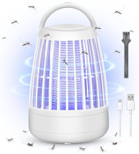Lámpara matamosquitos, matamoscas eléctrico con luz Nocturna, Potente Repelente de Mosquitos, trampas de Control de plagas para Interior y Exterior