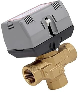 1/2'' 3/4'' 1'' Three-Way Brass Motorized Shut-Off Valve AC220V with VC6013 Fan Coil Globe Valve AC220V ICXLPMC(3/4)