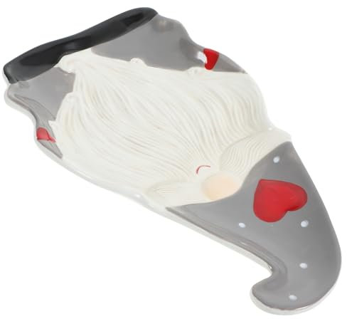 ANDRESLAD Elegante Piatto in Ceramica Di Babbo Natale Per La Cena Decorativo Per Natale