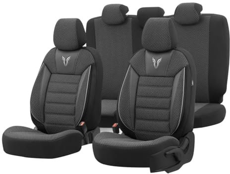 Generisch Auto Sitzbezug Sitschoner Schonbezug Universal Komfortabel Schwarz XAPLOT76893-L4