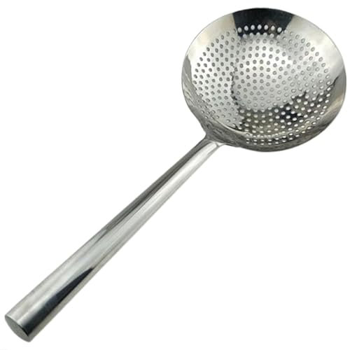 Passoire Ecumoire Louche Inox Cuillère Fendue, Passoire à long manche, cuillère, cuiseur, cuisine frite, grande passoire à mailles, ustensiles de cuisine, passoire à huile, tamis à farine, passoire de