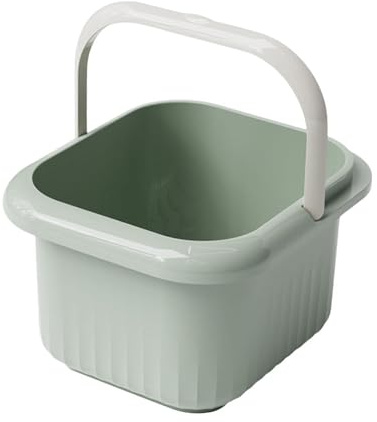 Sharplace Fußbadewanne, verdickte Fußbadewanne, tragbares Wascheimer-Badebecken für den Haushalt, GrÜn