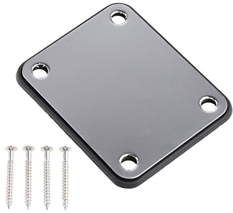 YUXITA 1 Set Gitarrenhals-Gelenkplatte für / 4 Schrauben für