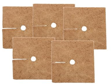 Kokosmatte quadratisch | Winterschutz & Frostschutz (38cm x 38cm, 5 Stück) | für Topfpflanzen | Pflanzenschutz aus 100% Kokosfasern von Wacredo