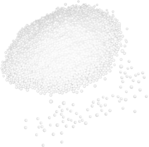 DECOMELODY Billes de Remplissage pour Pouf Blanc Léger Mousse Souple 200g pour Coussin et Loisirs Créatifs en Maternelle et Préscolaire